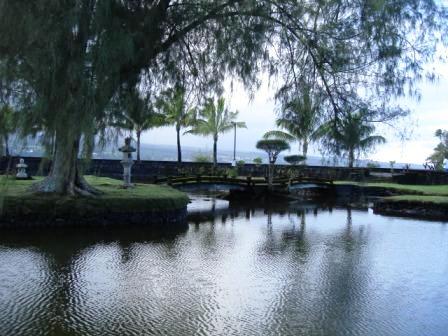 Liliuokalani Park ponds and bridges Hilo, Hawaii